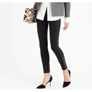 J. CREW PIXIE PANT WITH LEATHER TUX STRIPE 2R